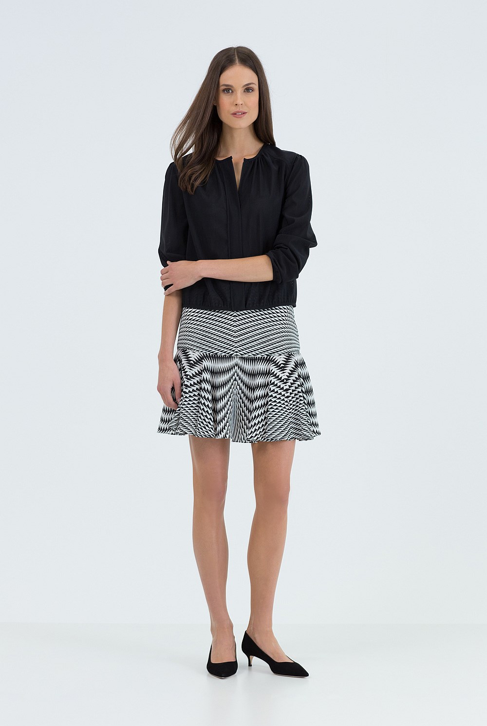 Optical Print Skirt