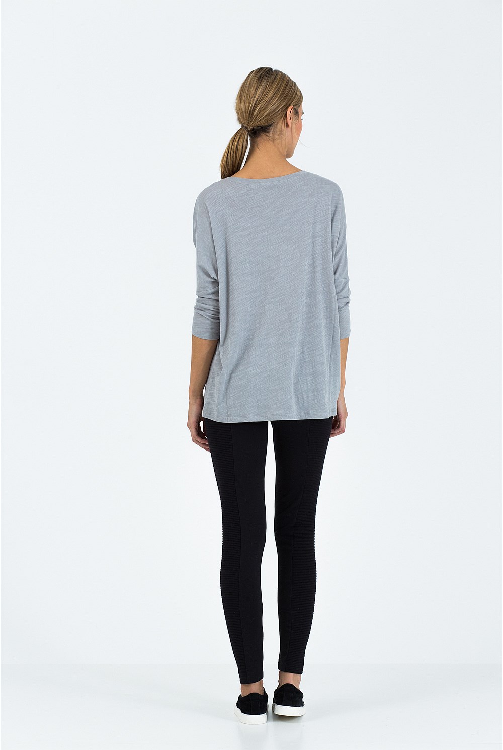 Ribbed Panel Leggings