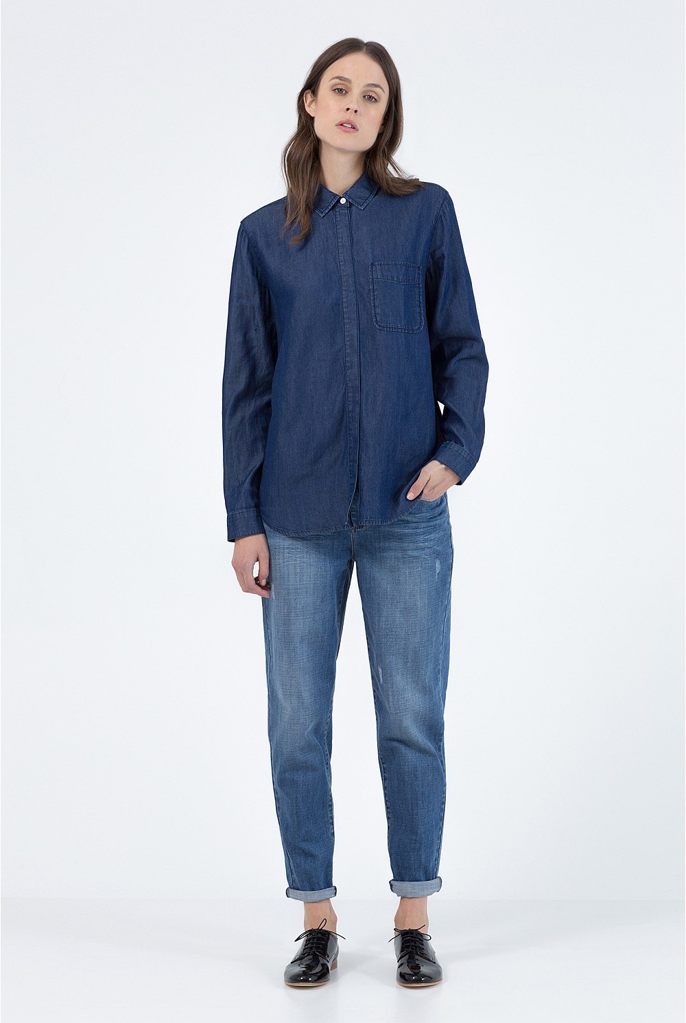 Denim Boxed Frame Shirt