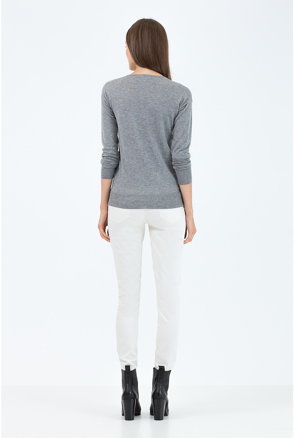 Merino Silk V-Neck