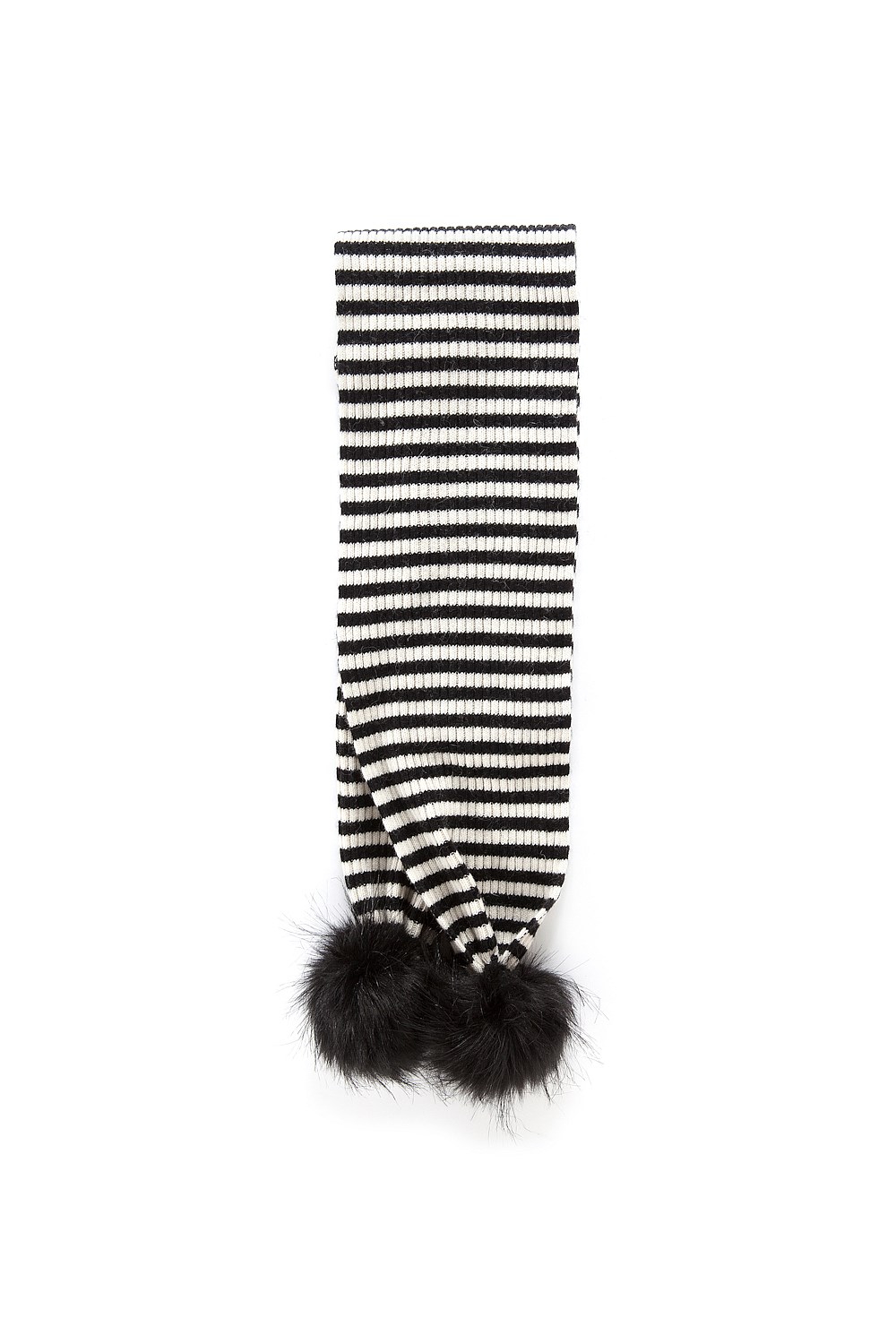 Stripe PomPom Scarf