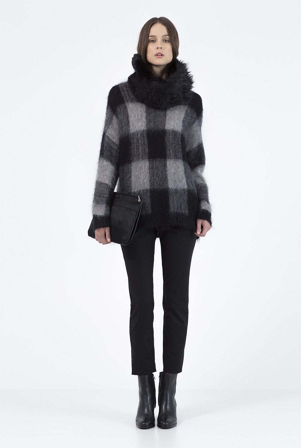 Multi Faux Fur Scarf