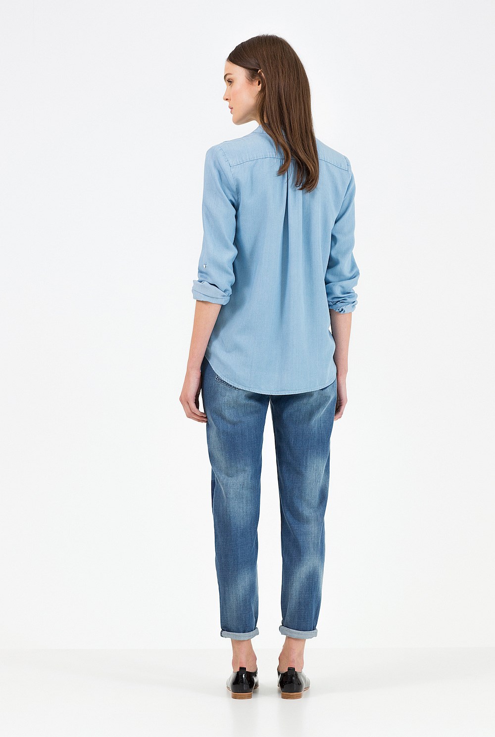 Wrap Chambray Shirt