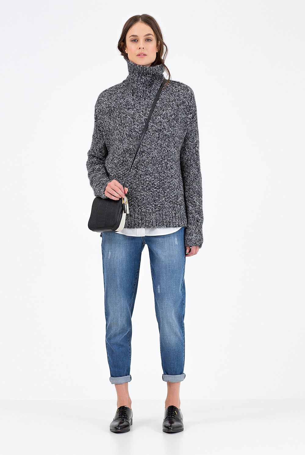 Stitch Boxy Roll Neck