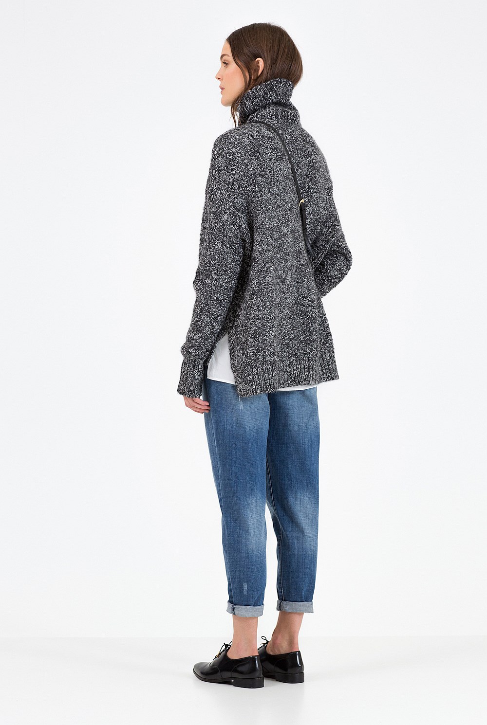 Stitch Boxy Roll Neck