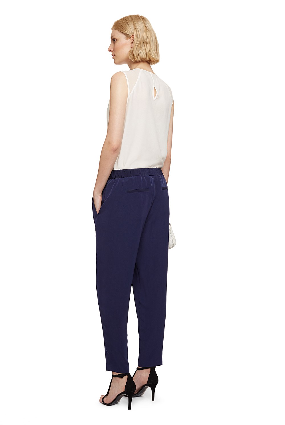 Pleat Front Drape Pant