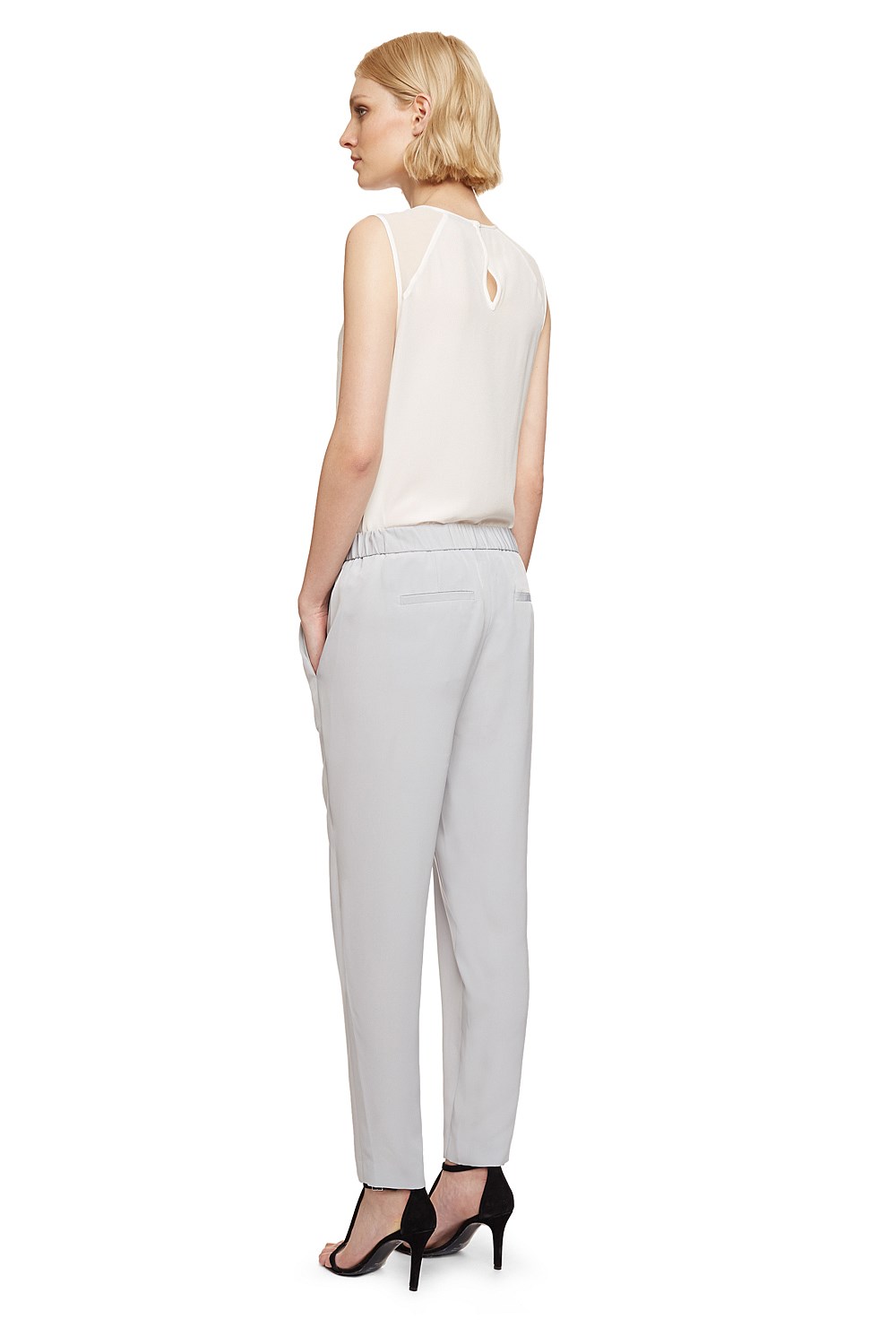 Pleat Front Drape Pant