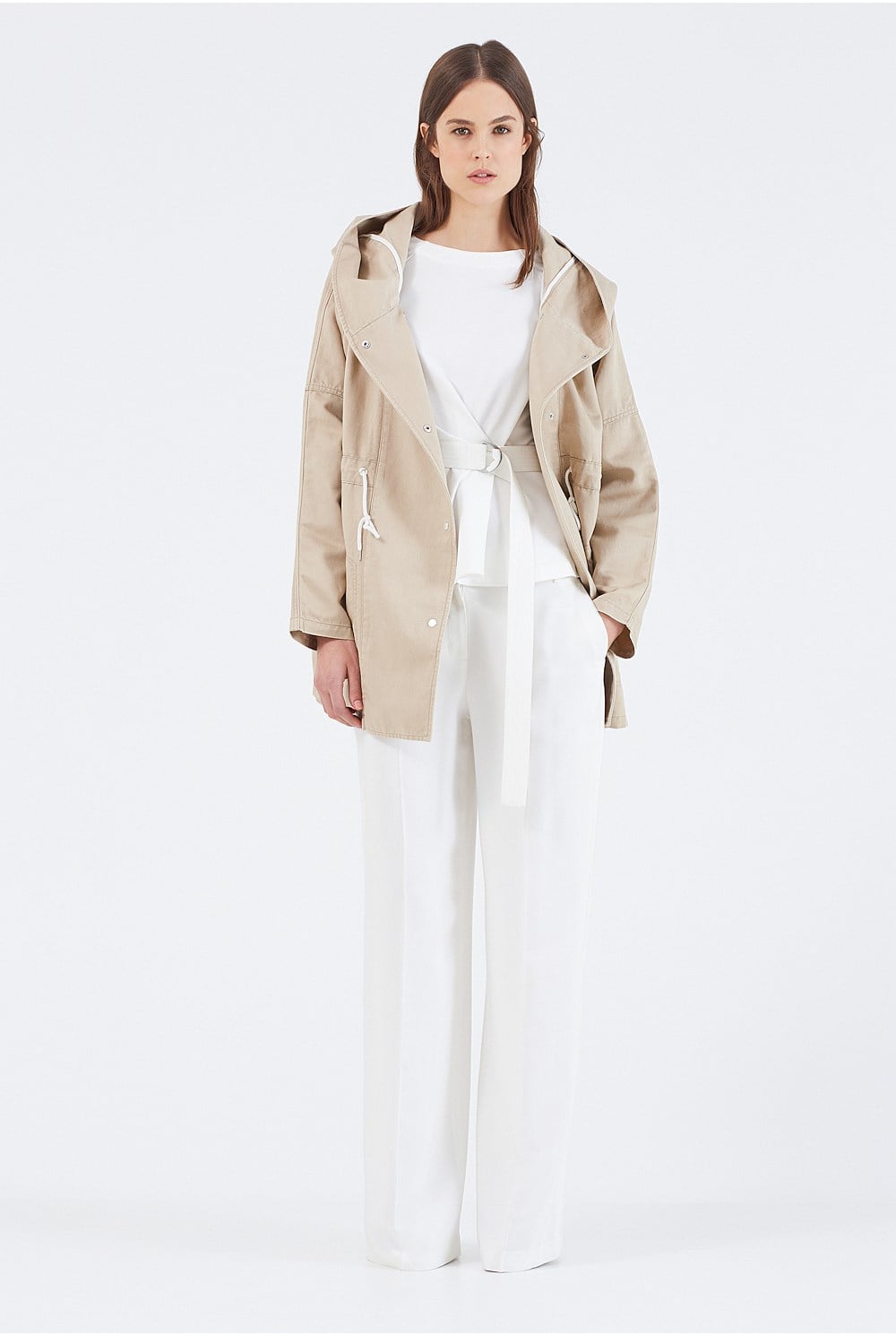 Textured Hooded Parka