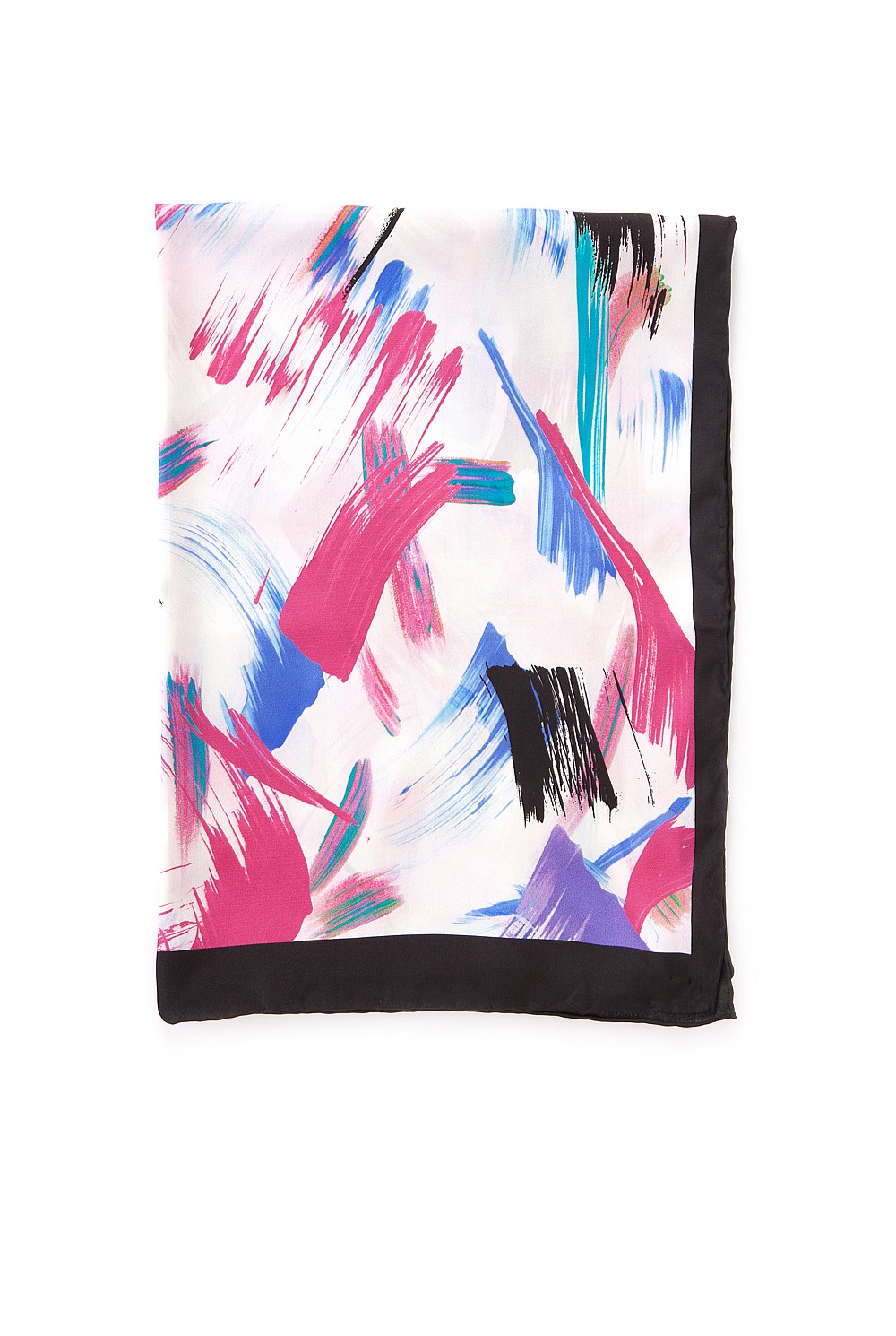 Multi Brush Silk Scarf