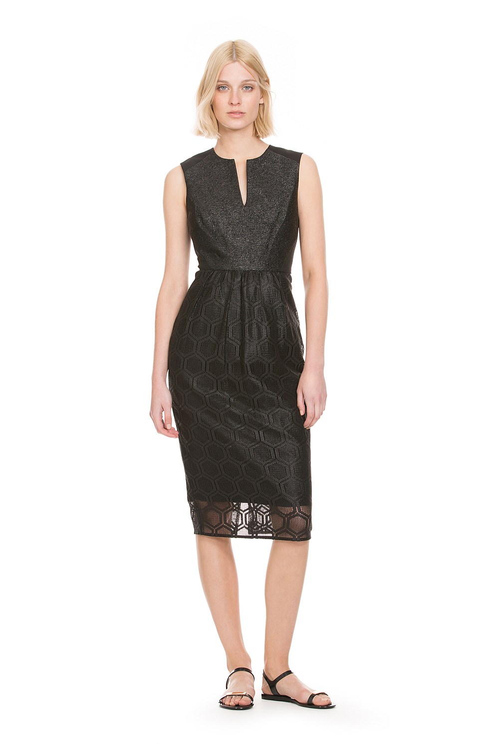 Rafia Spliced Dress