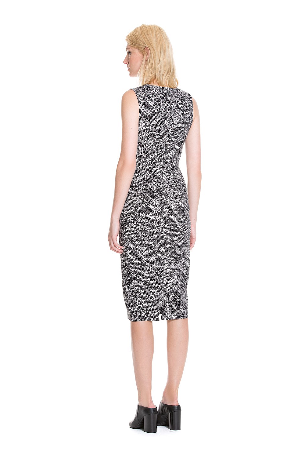 Textured Print Dress