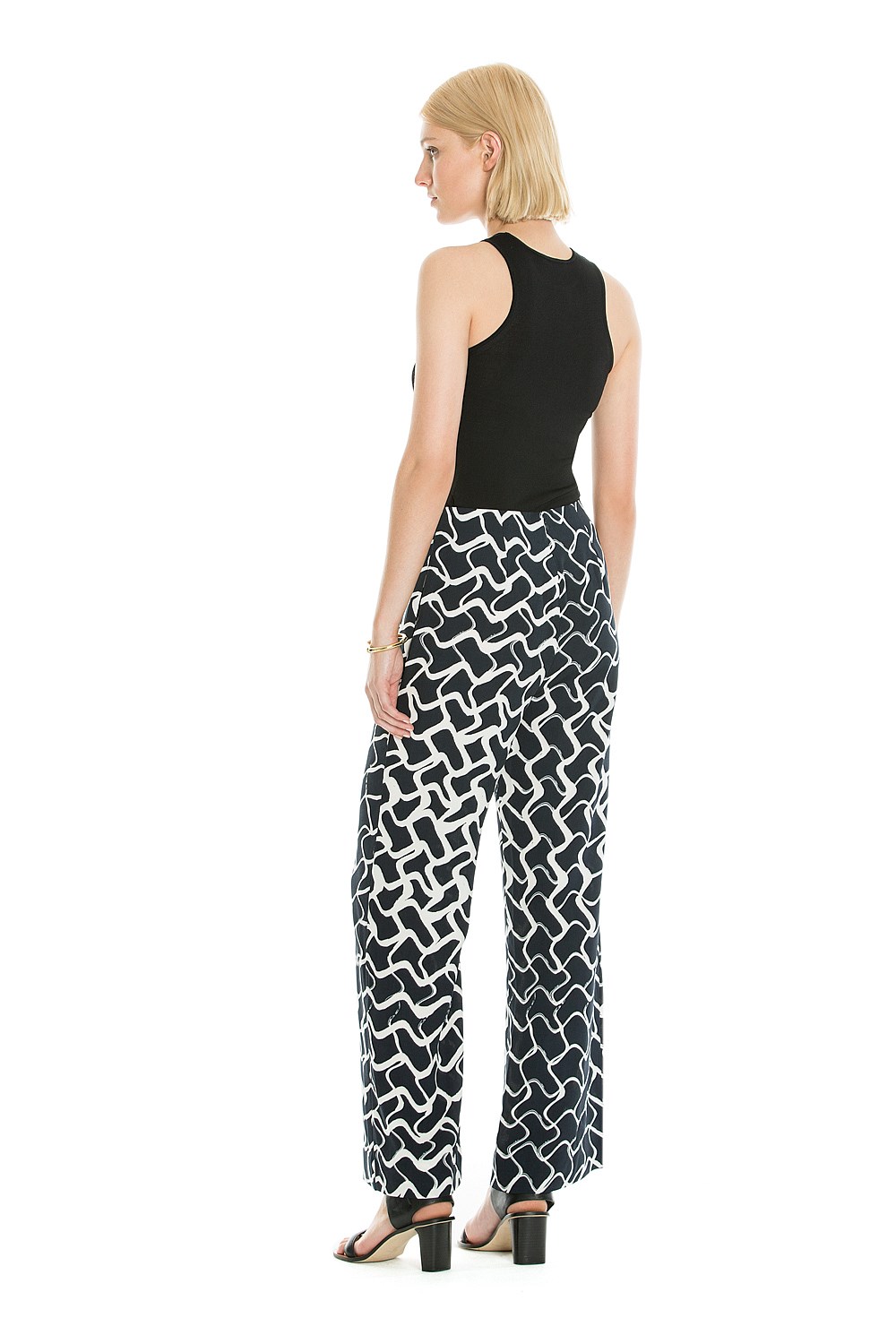 Printed Wide Leg Pant