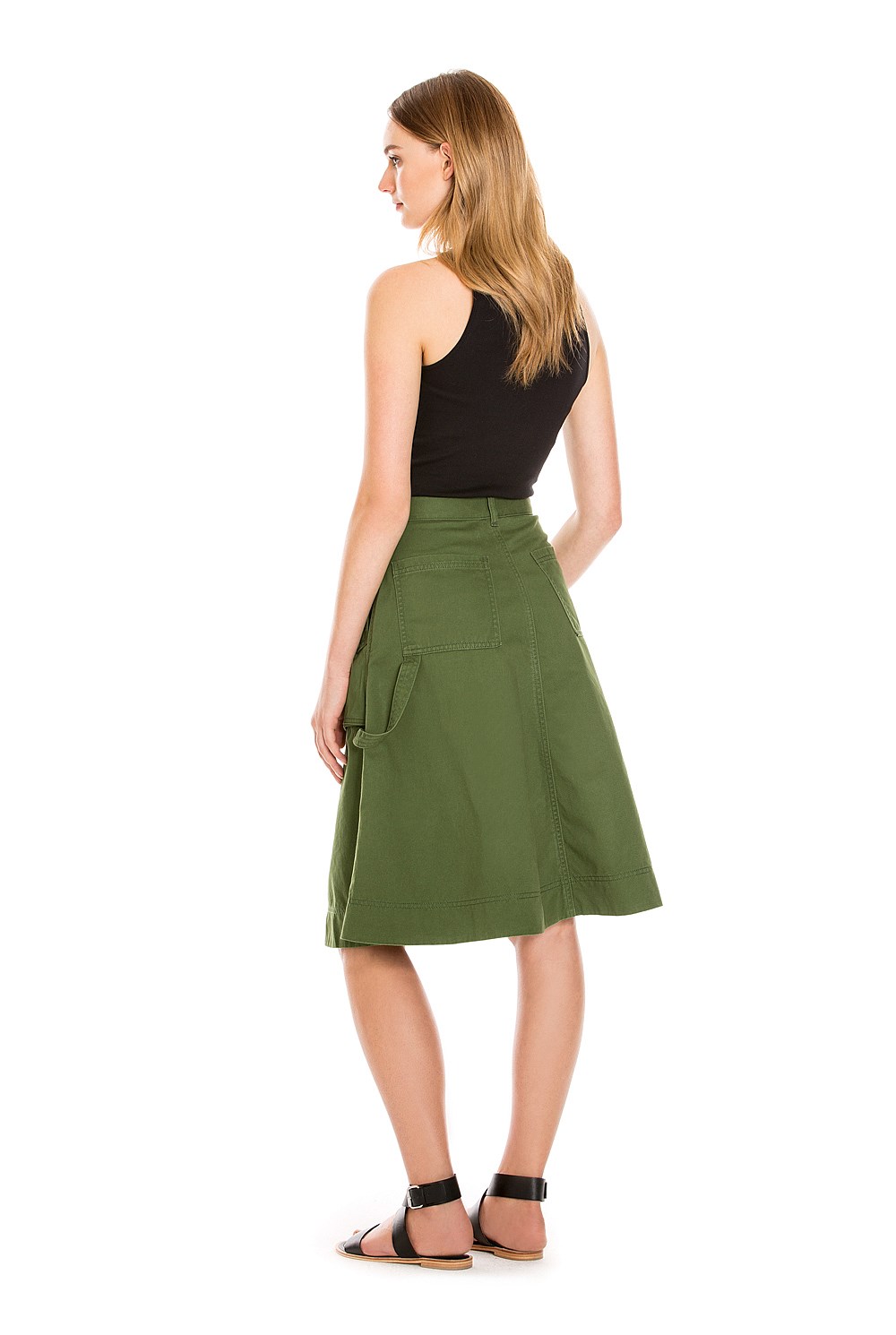 A-Line Pocket Detail Skirt