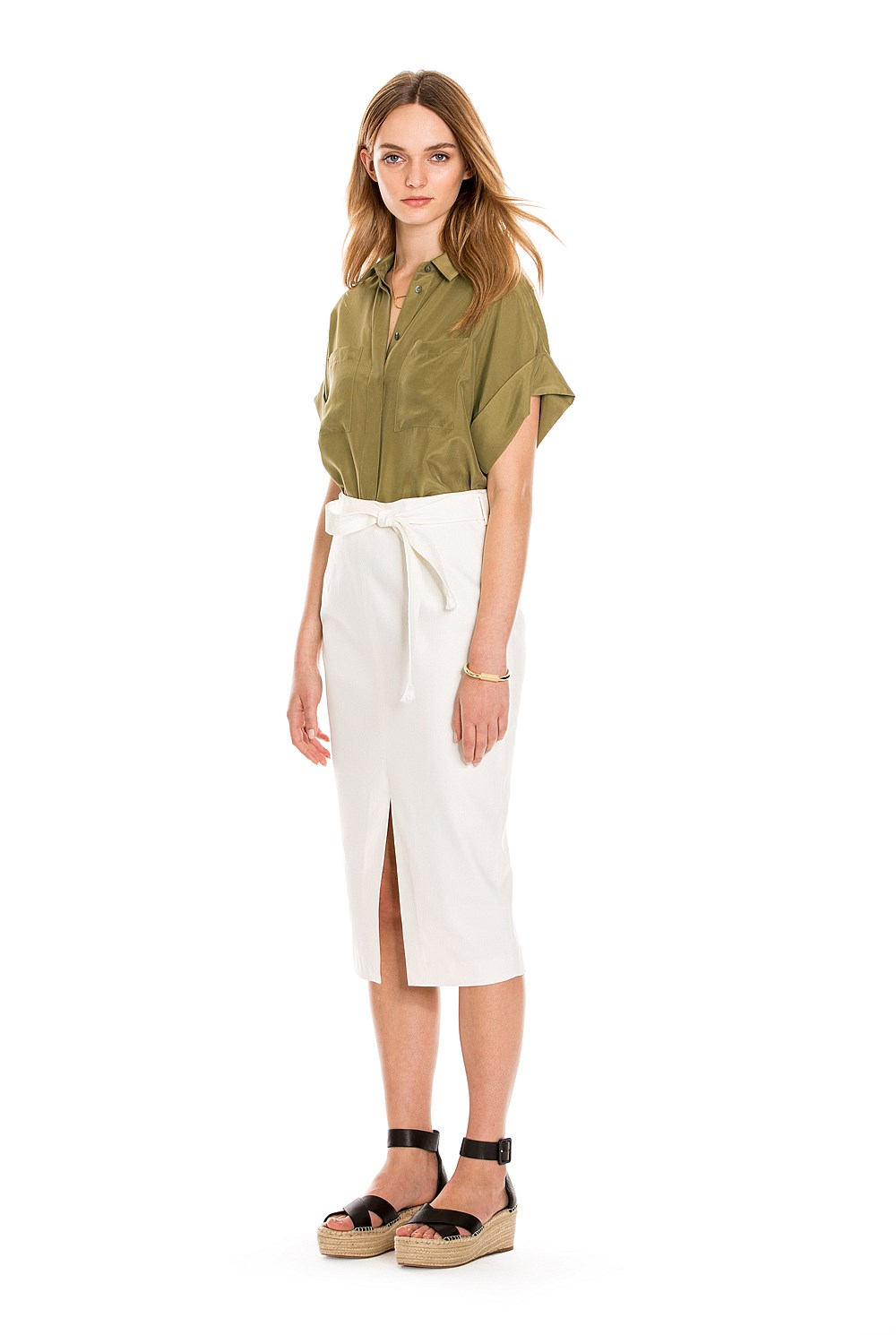 Belted Safari Skirt