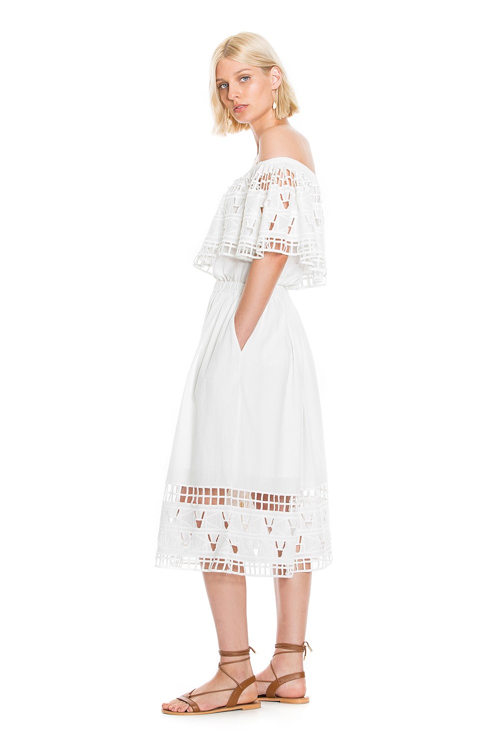 Embroidered Hem Detail Skirt