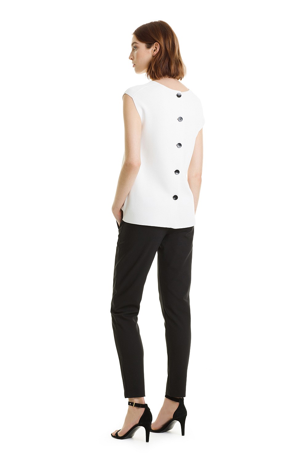 Button Back Knit Top