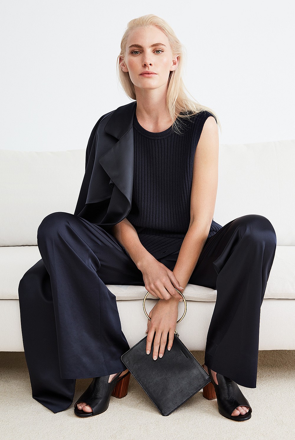 Satin Wide Leg Pant