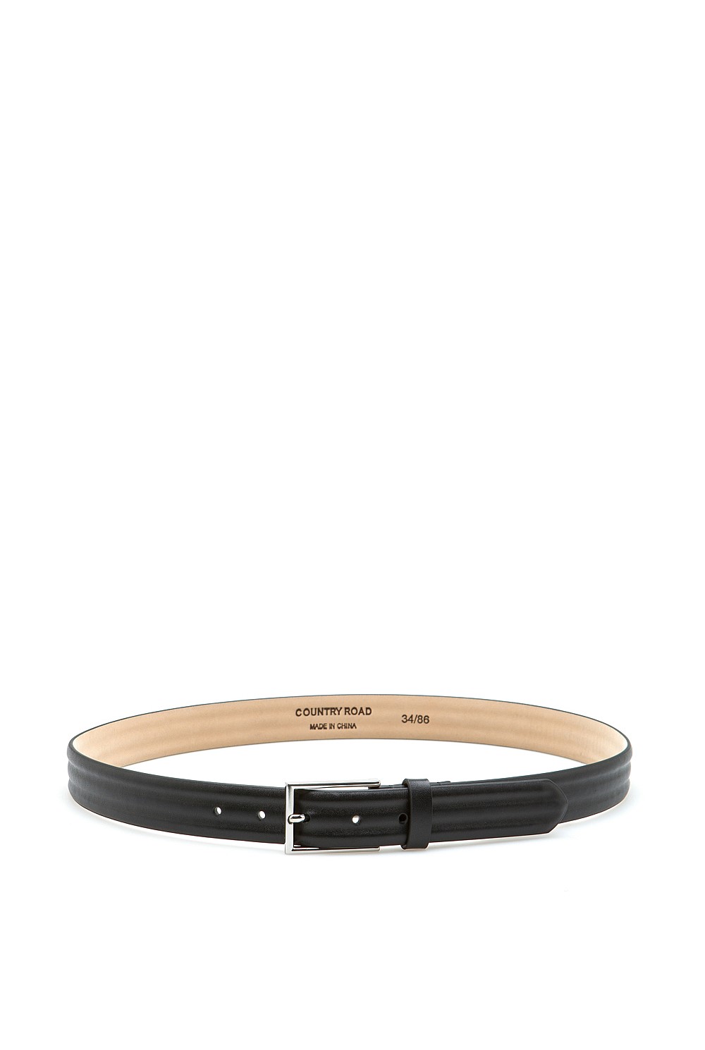 Debossed Leather Belt