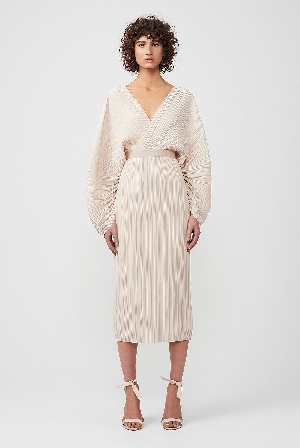 Belted Pleat Dress