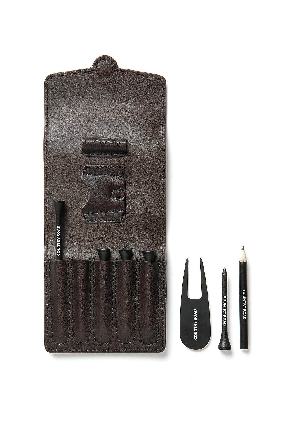 Leather Golf Tee Set