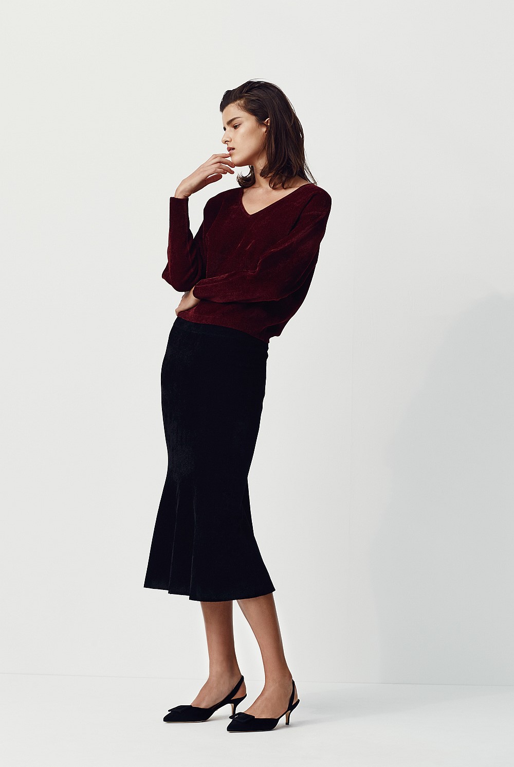 Velvet Rib Pullover Knit