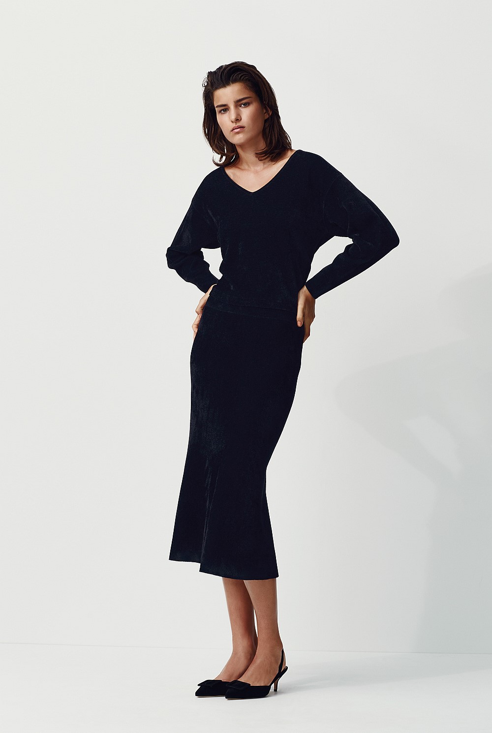 Velvet Rib Pullover Knit