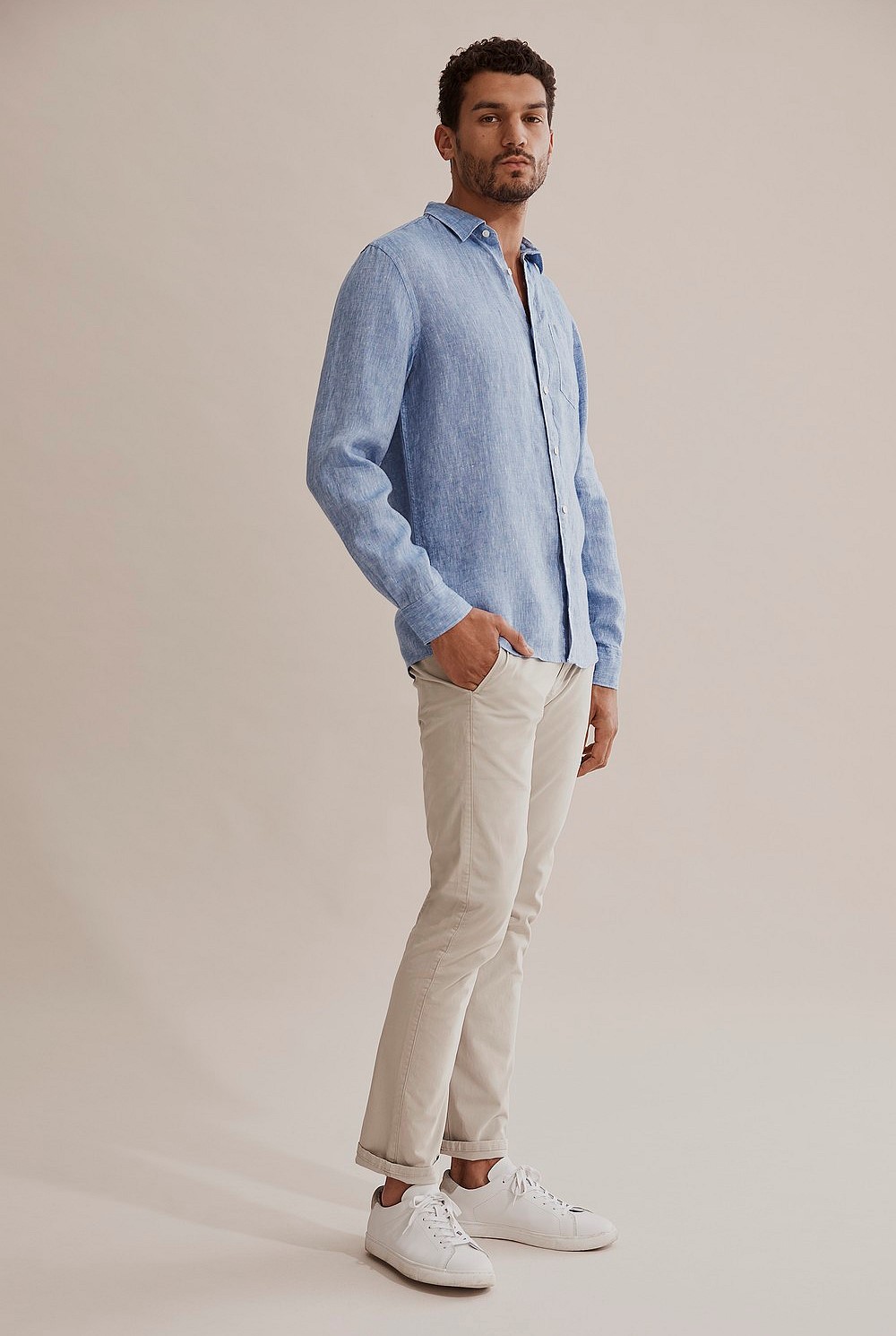 Long Sleeve Irish Linen Shirt