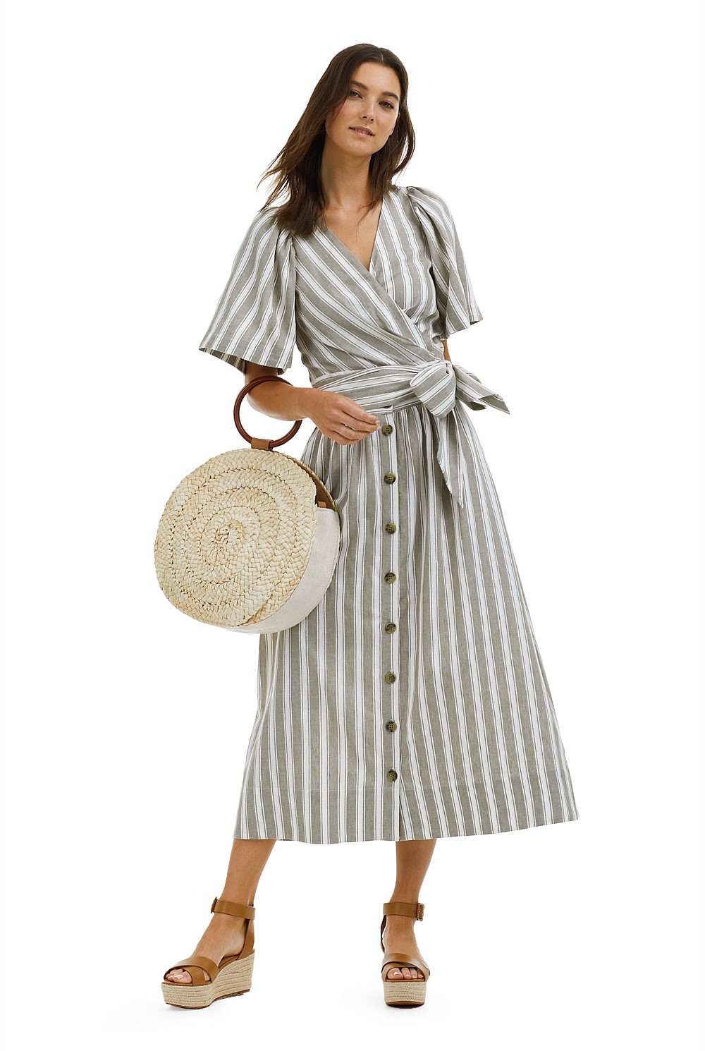Stripe Linen Skirt
