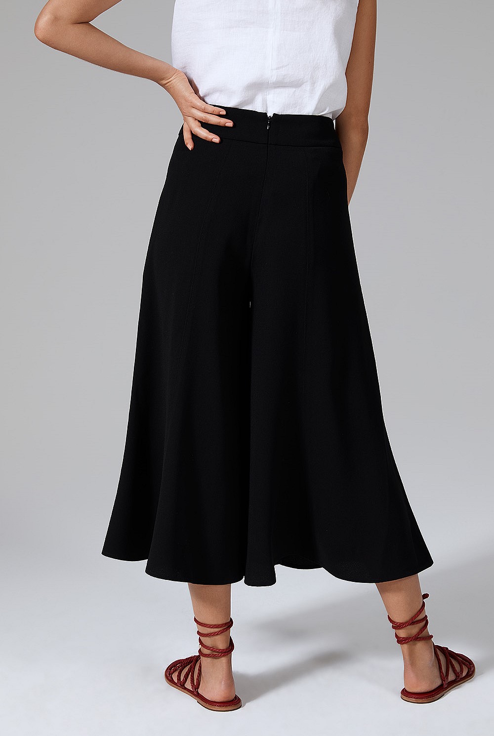 Satin Back Crepe Culotte