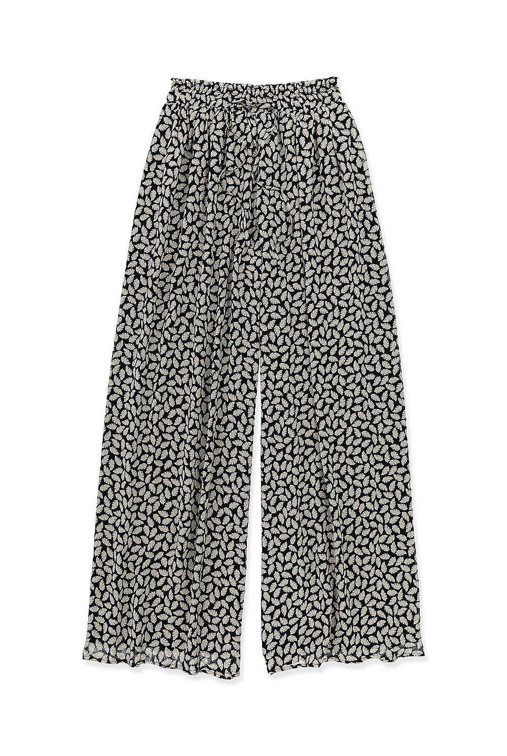 Shirred Waist Palazzo Pant