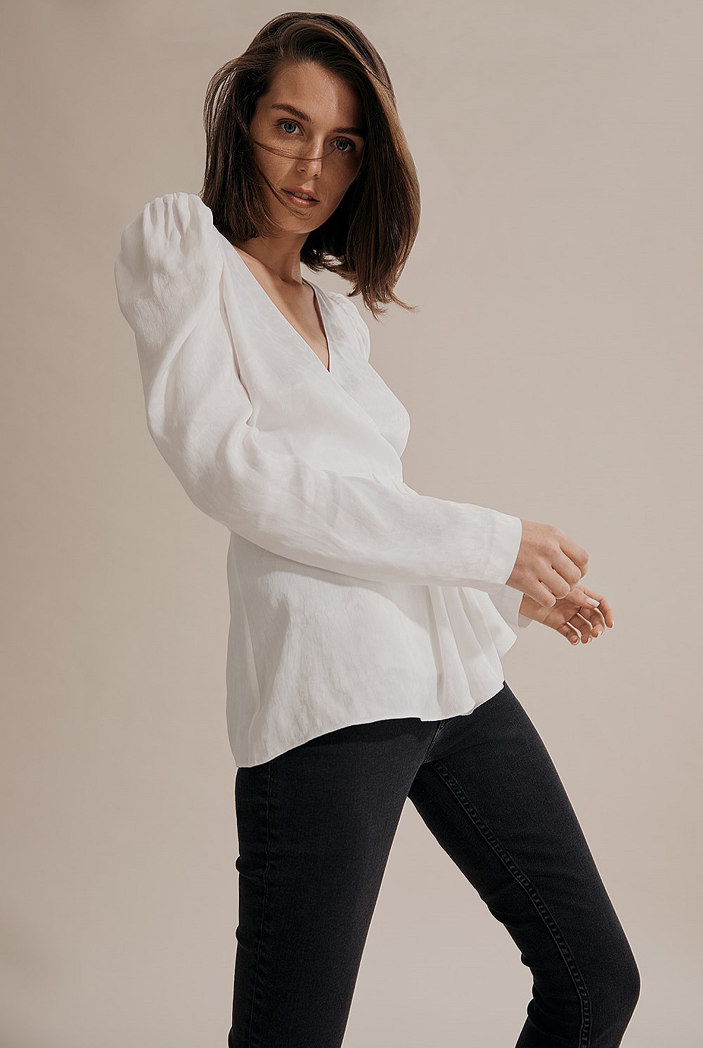 Jacquard Wrap Top