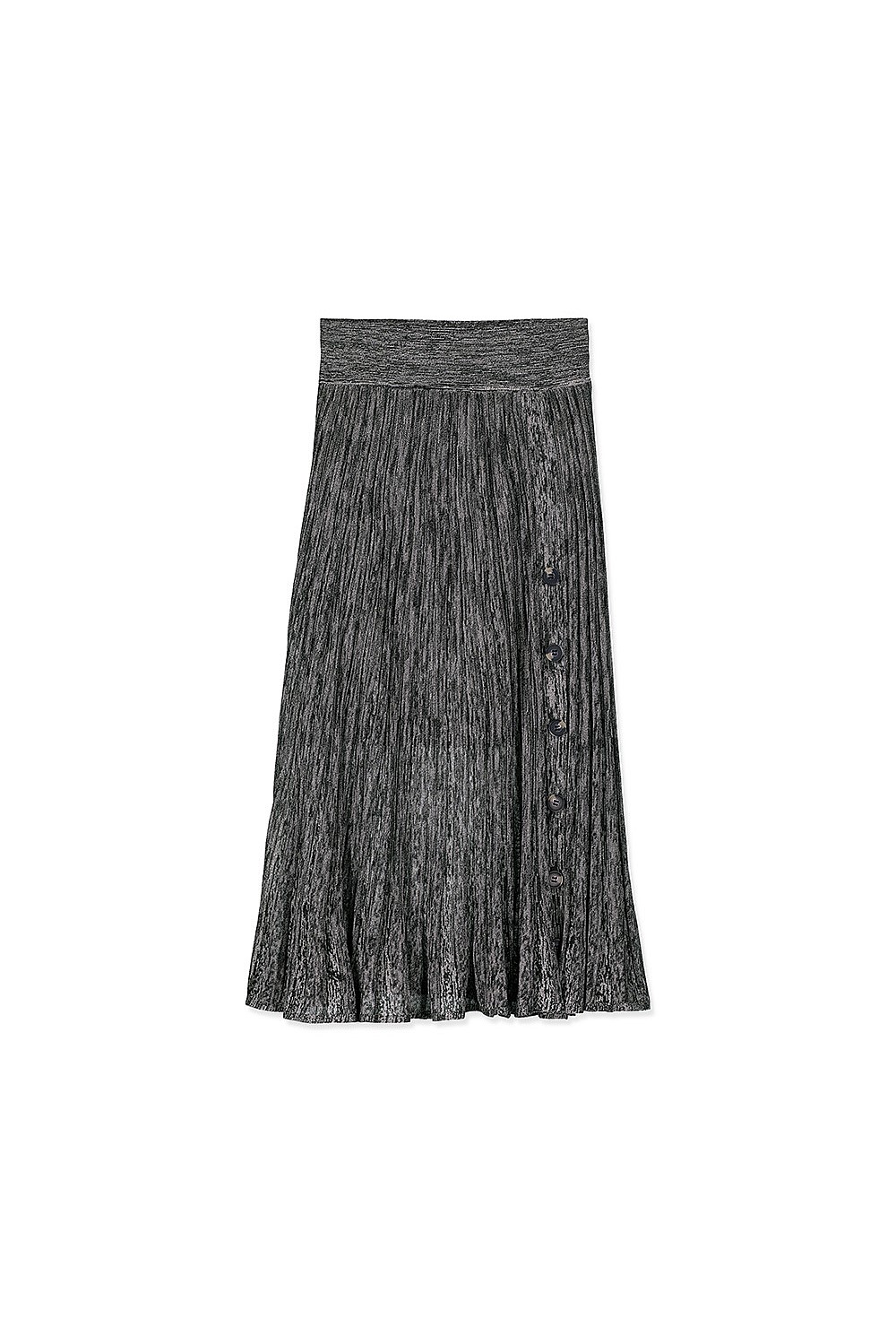 Pleated Knit Skirt