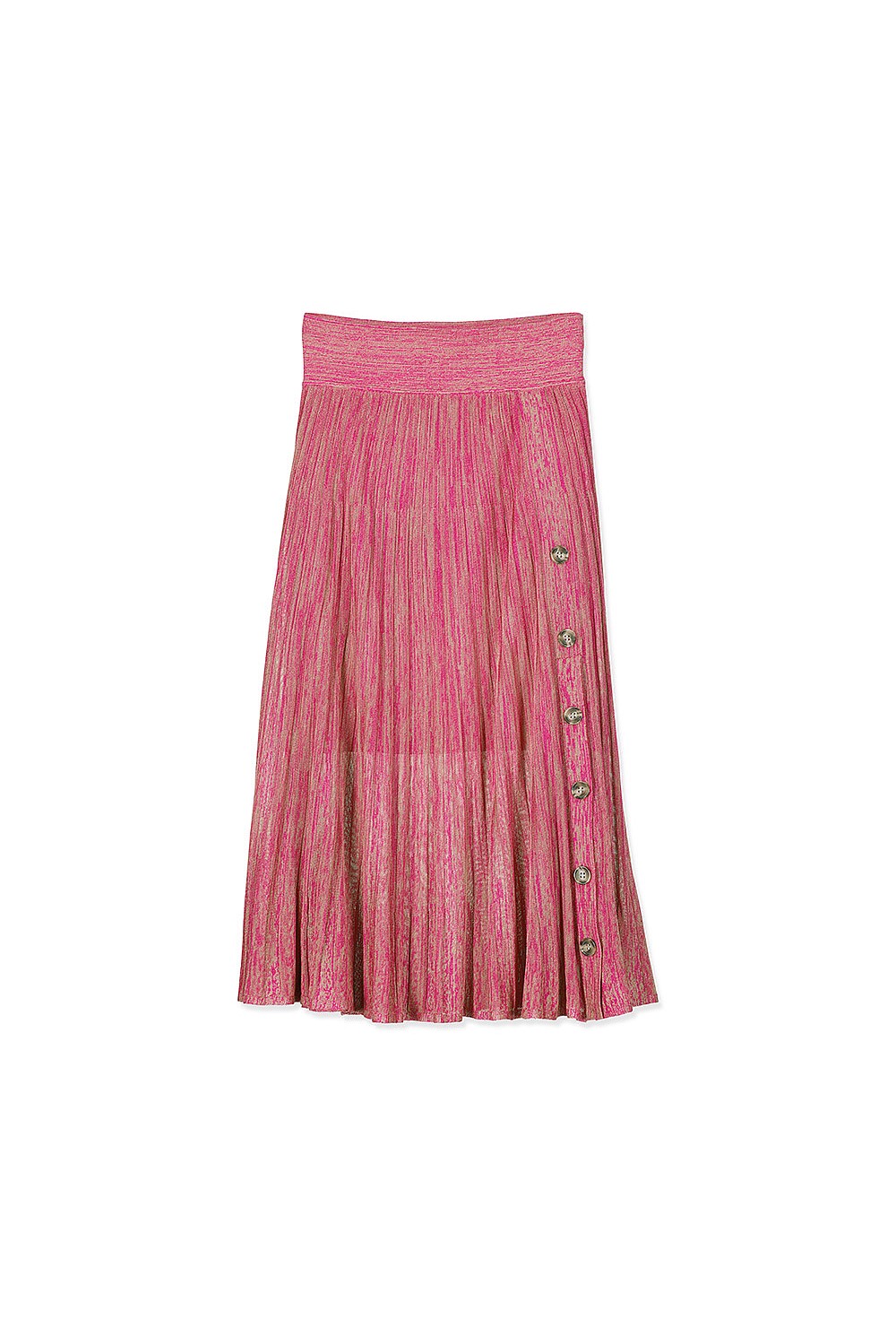 Pleated Knit Skirt