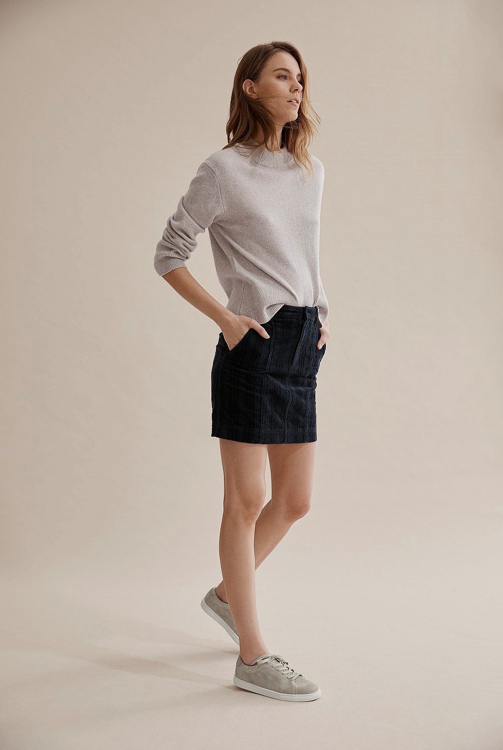 Cord Mini Skirt