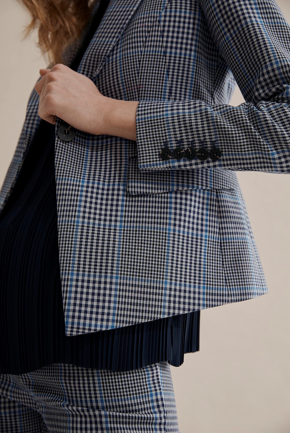 Double Cloth Print Blazer