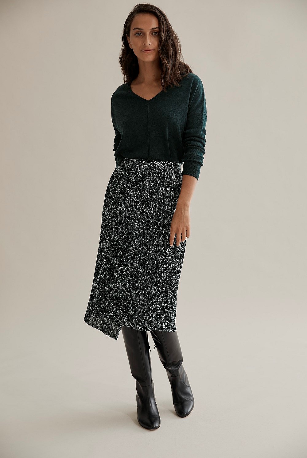 Traceable Wool V-Neck Knit