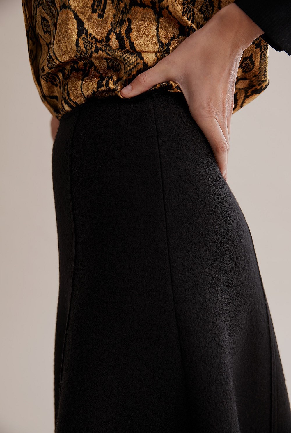 Boiled Wool Skirt