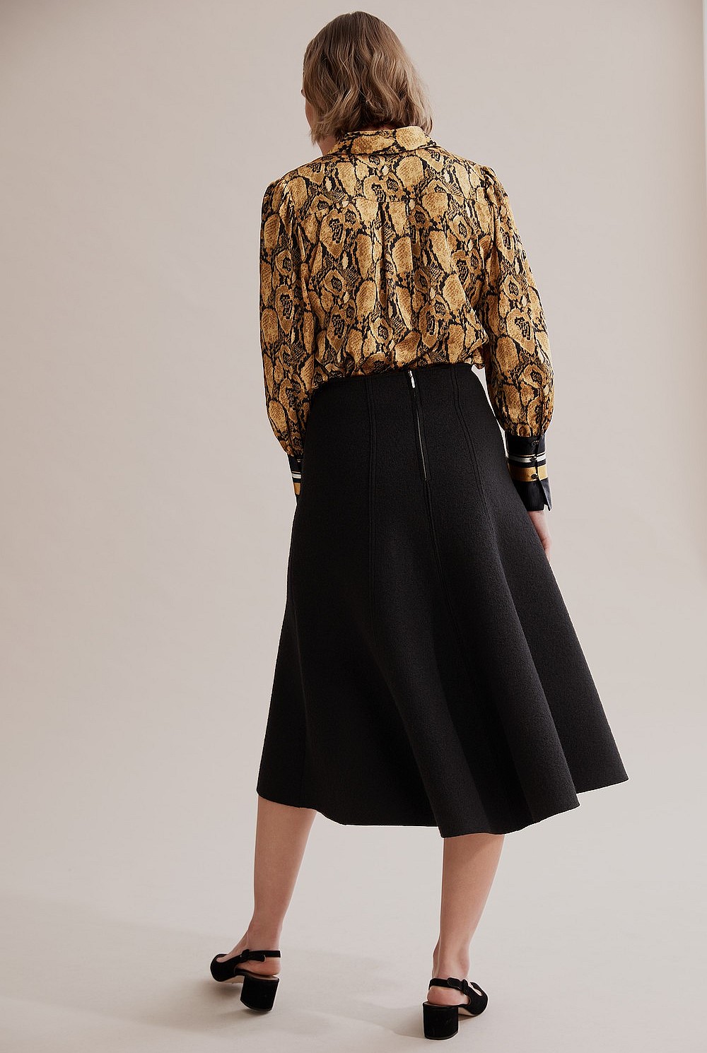 Boiled Wool Skirt