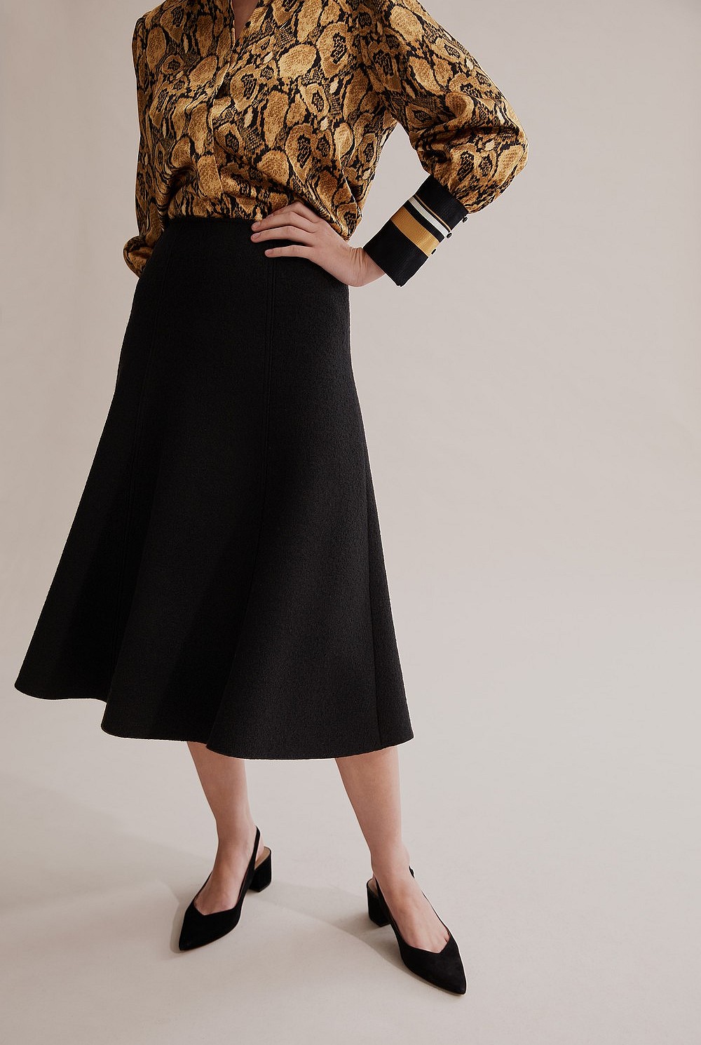 Boiled Wool Skirt