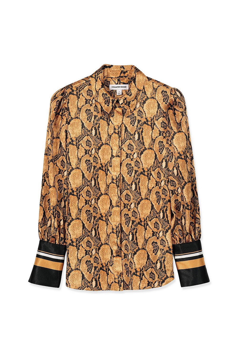Hammered Snake Print Shirt