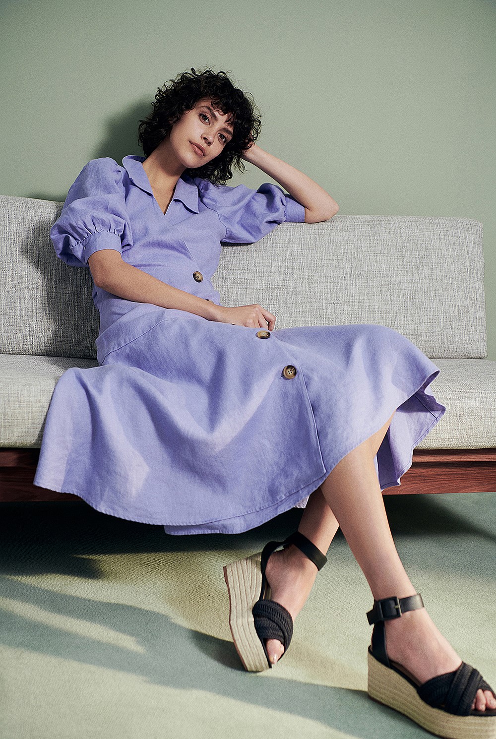 Wrap Linen Dress