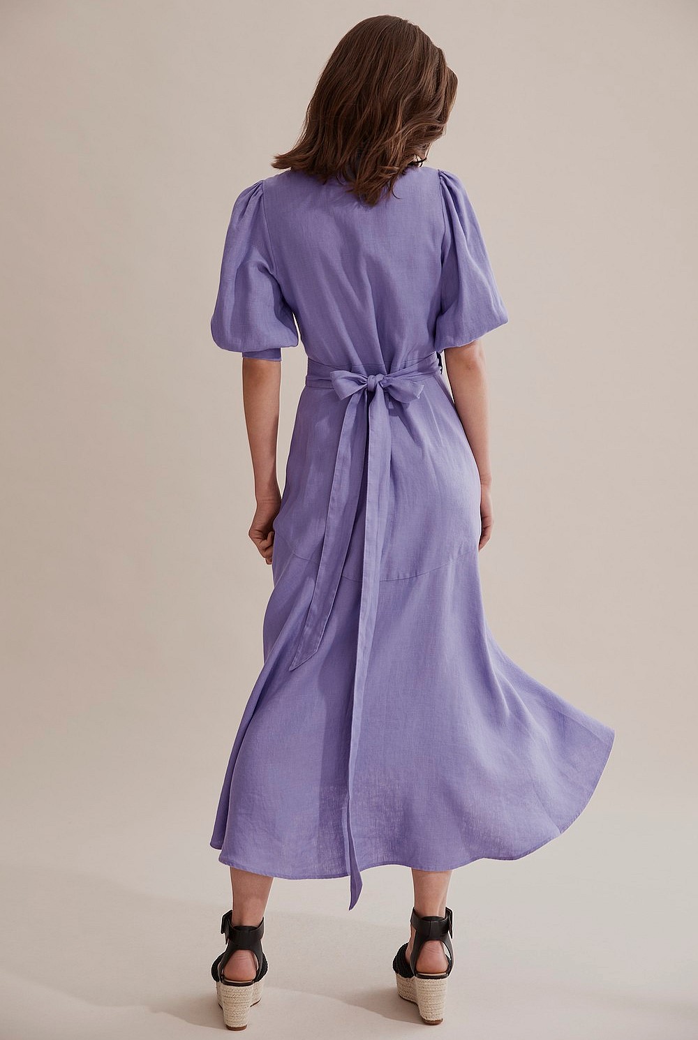 Wrap Linen Dress