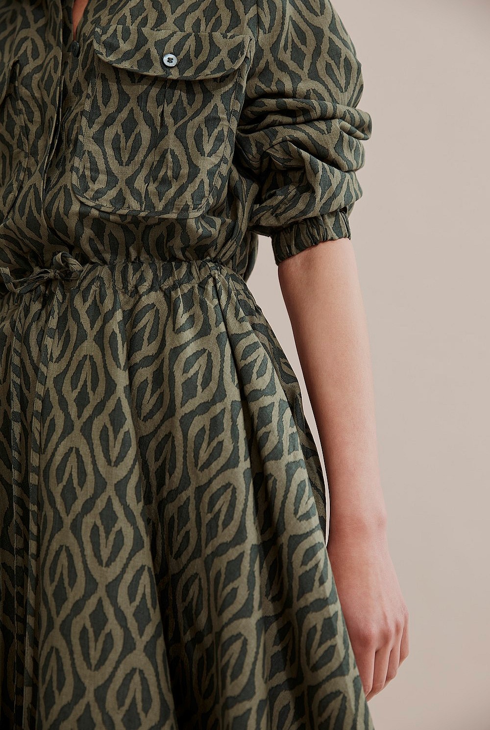 Printed Safari Dress
