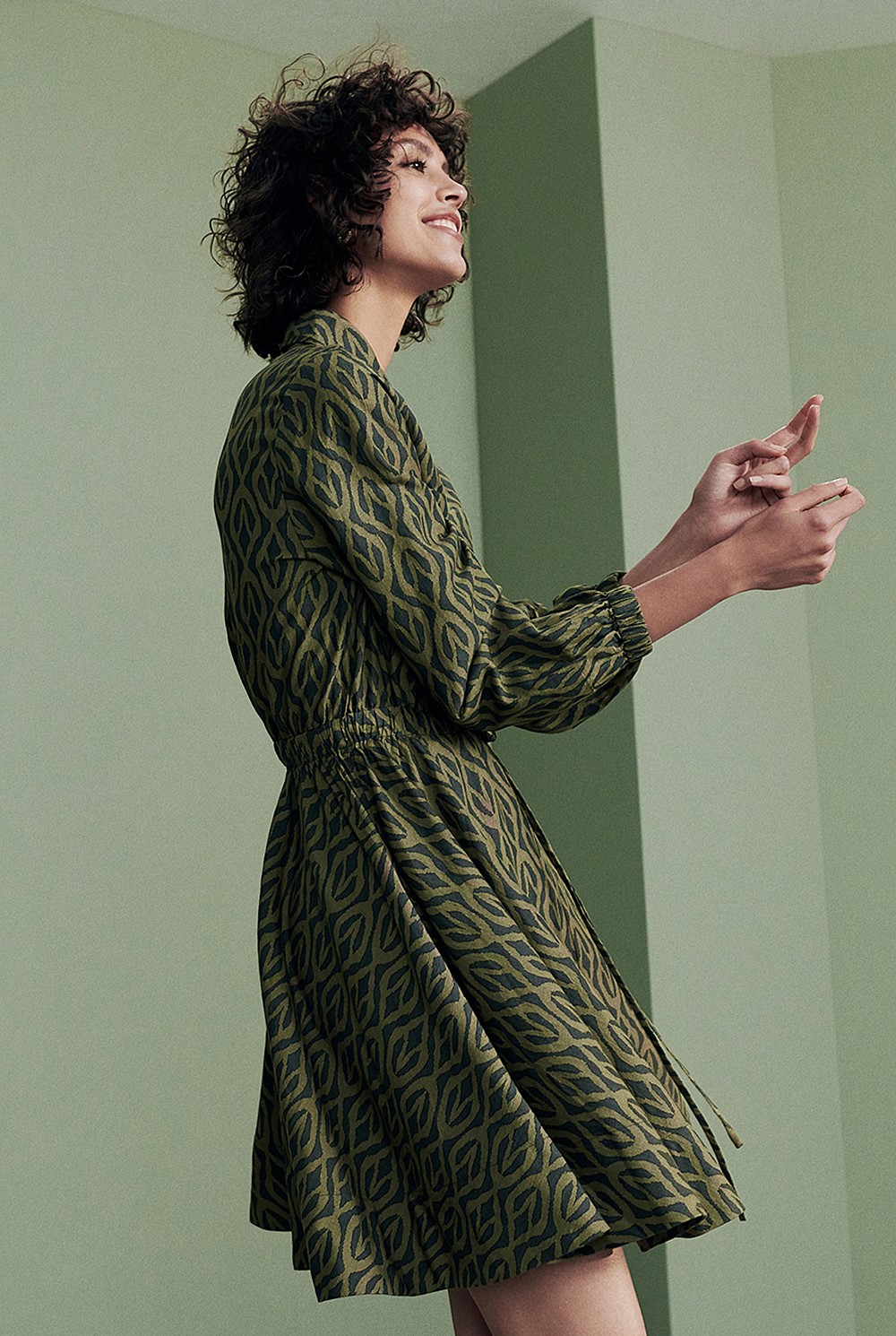 Printed Safari Dress