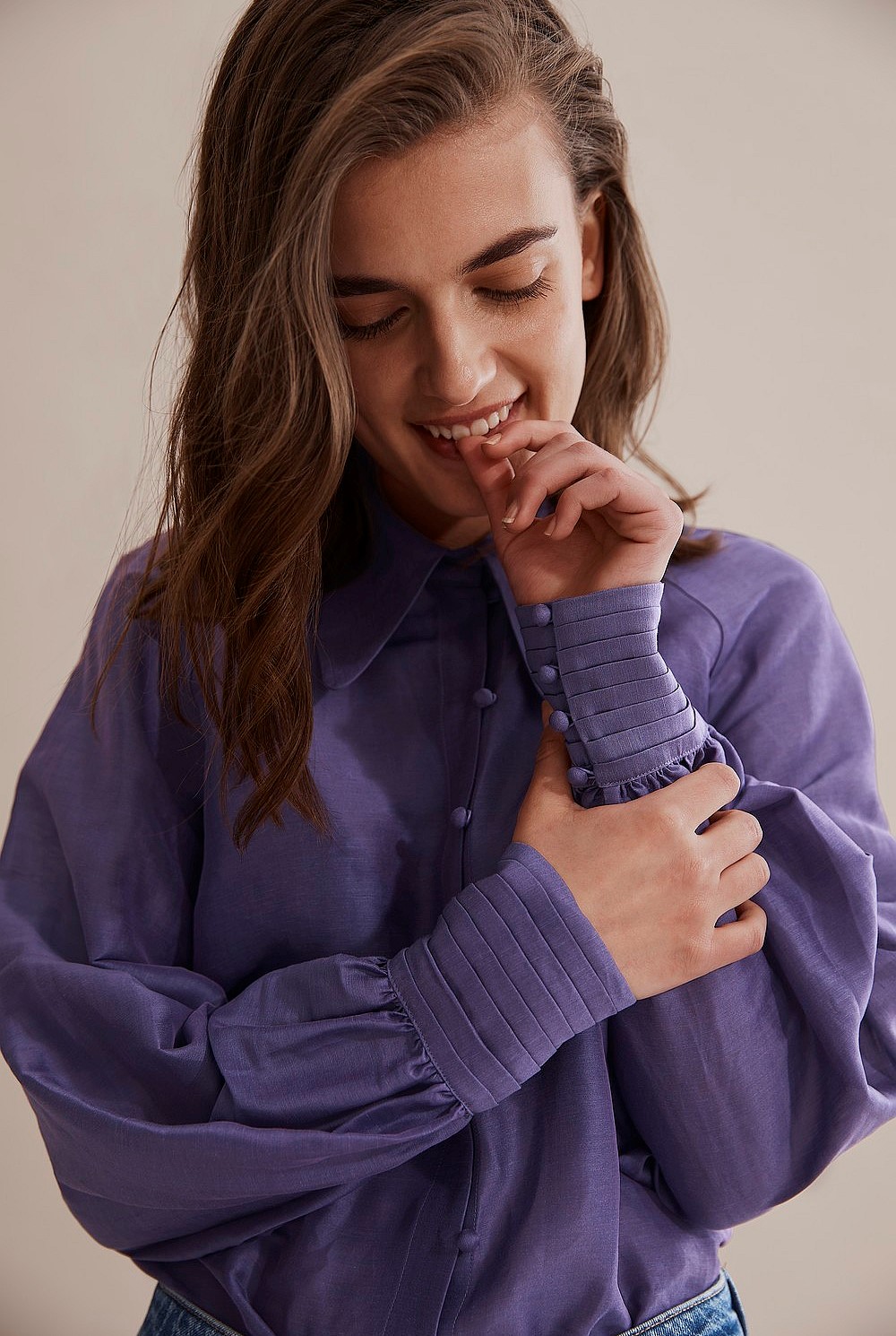 Blouson Sleeve Shirt