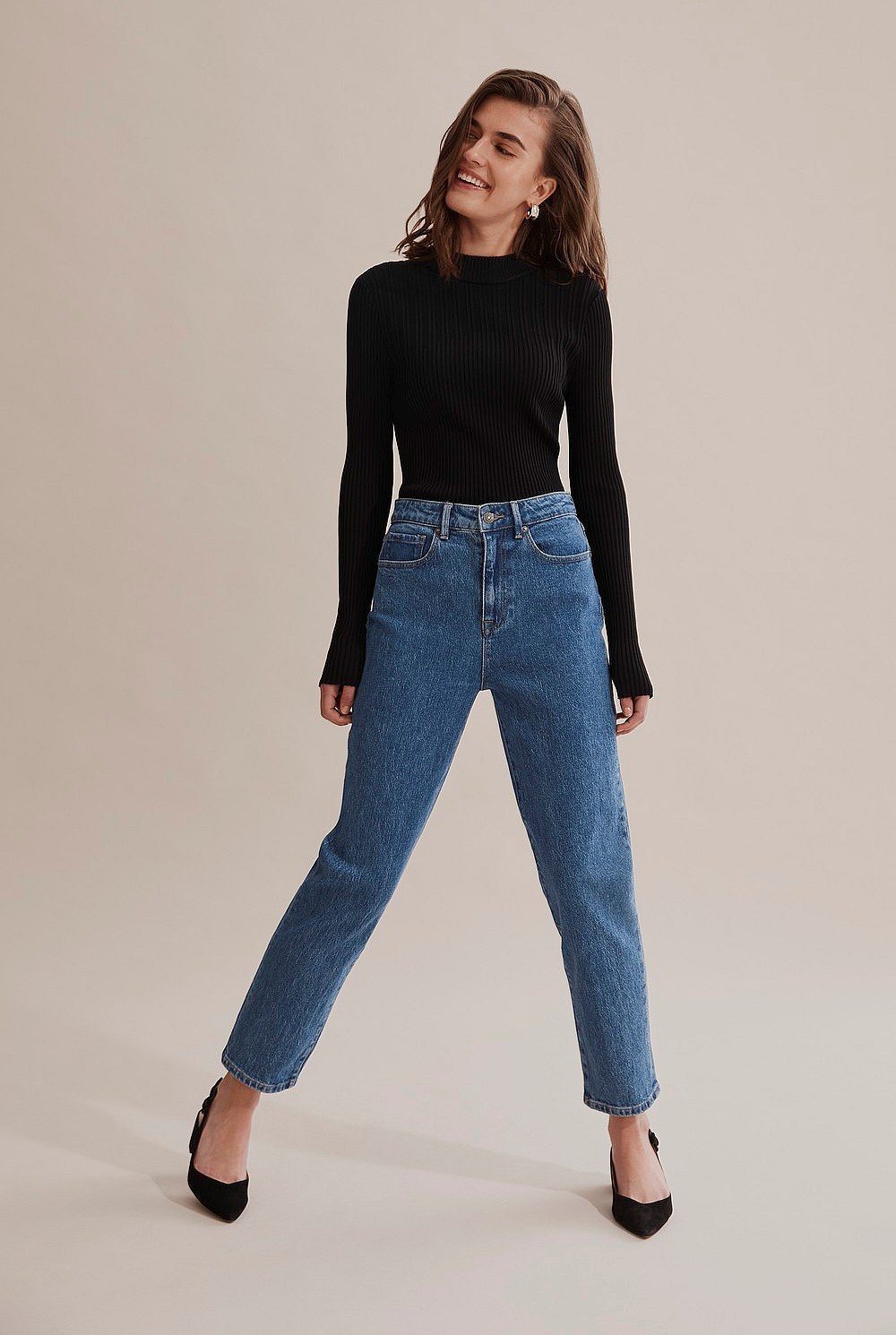 High Waist Straight Jean