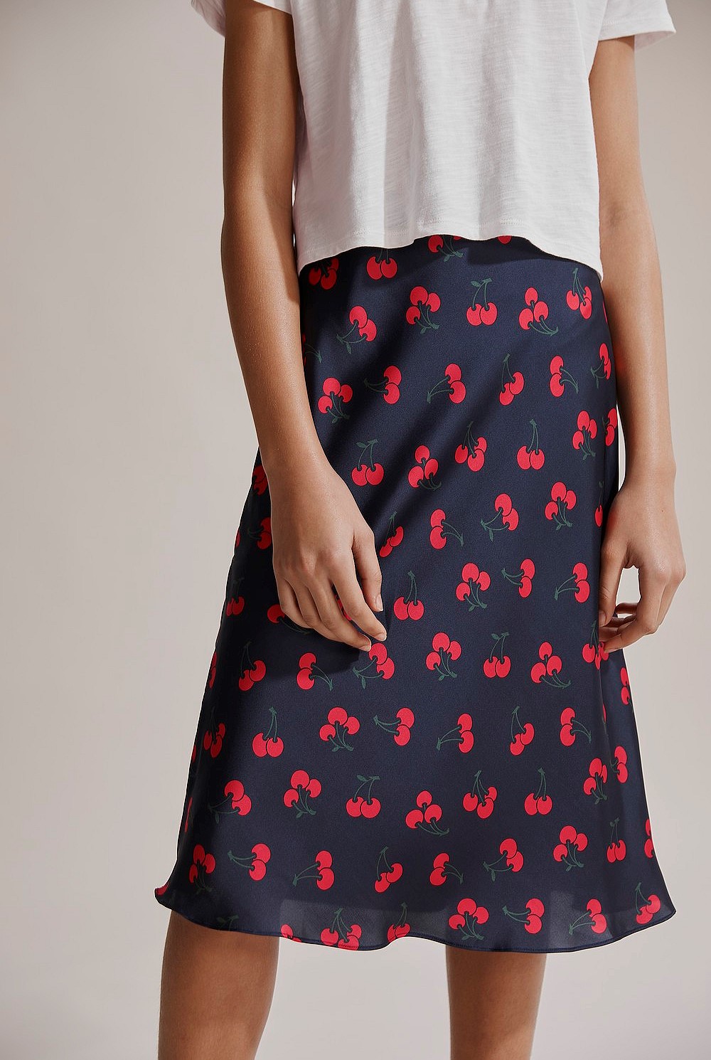 Teen Cherry Midi Skirt