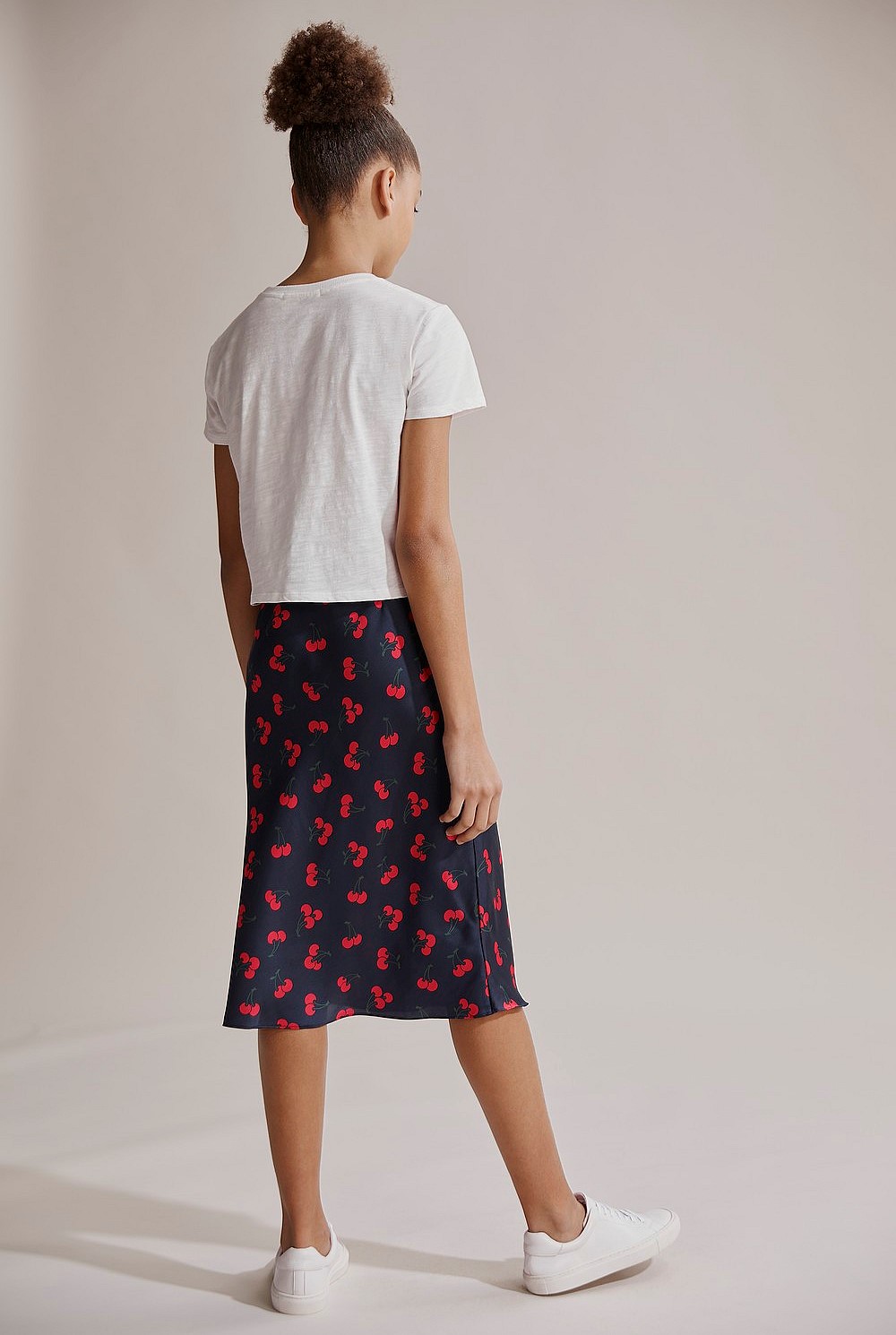 Teen Cherry Midi Skirt