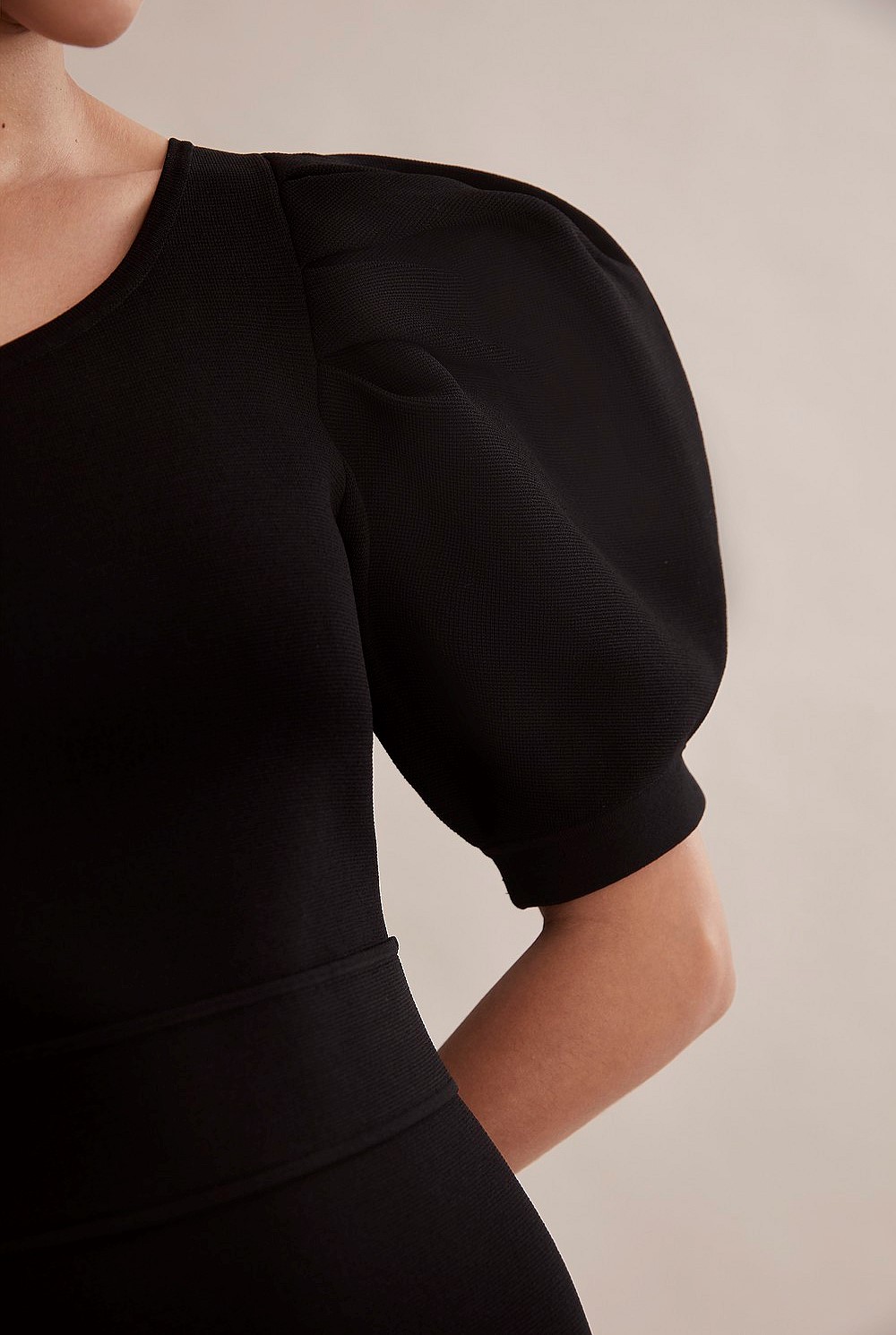 Compact Knit One Shoulder Dress