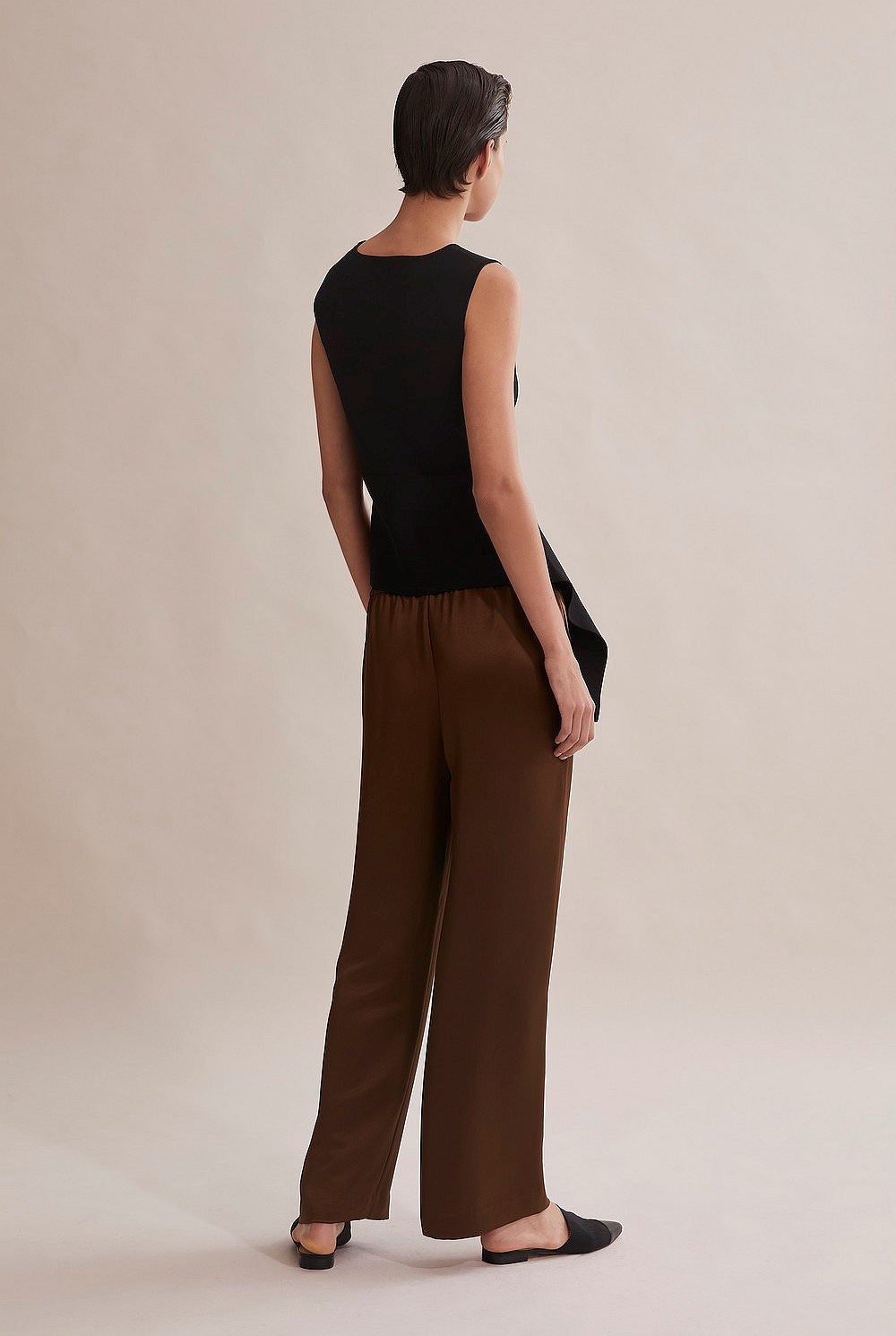 Compact Knit Peplum Top